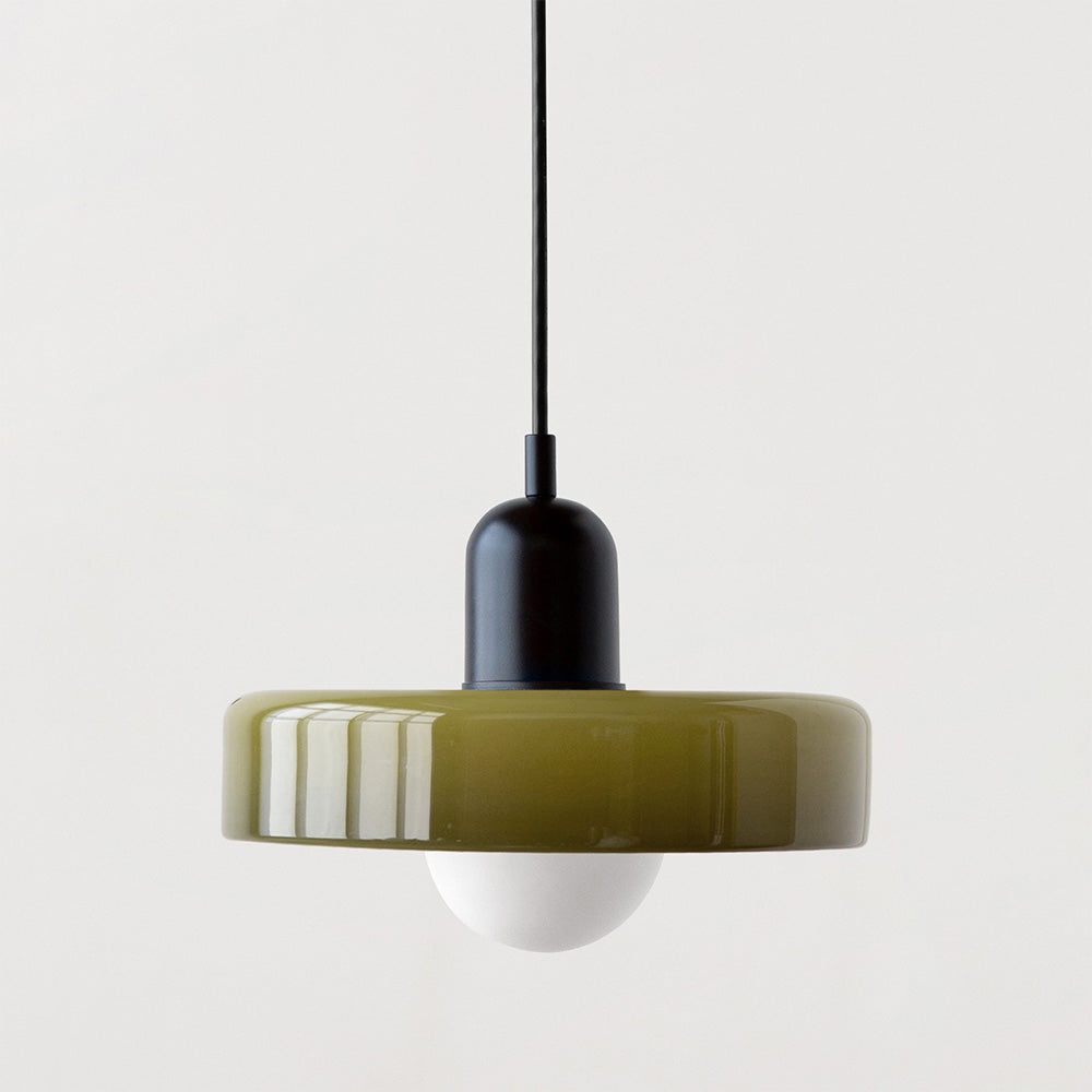 Variant image for Modern Glass Pendant Light Fixture for Kitchen Island - Adjustable Height Hanging Light for Home Decor-3