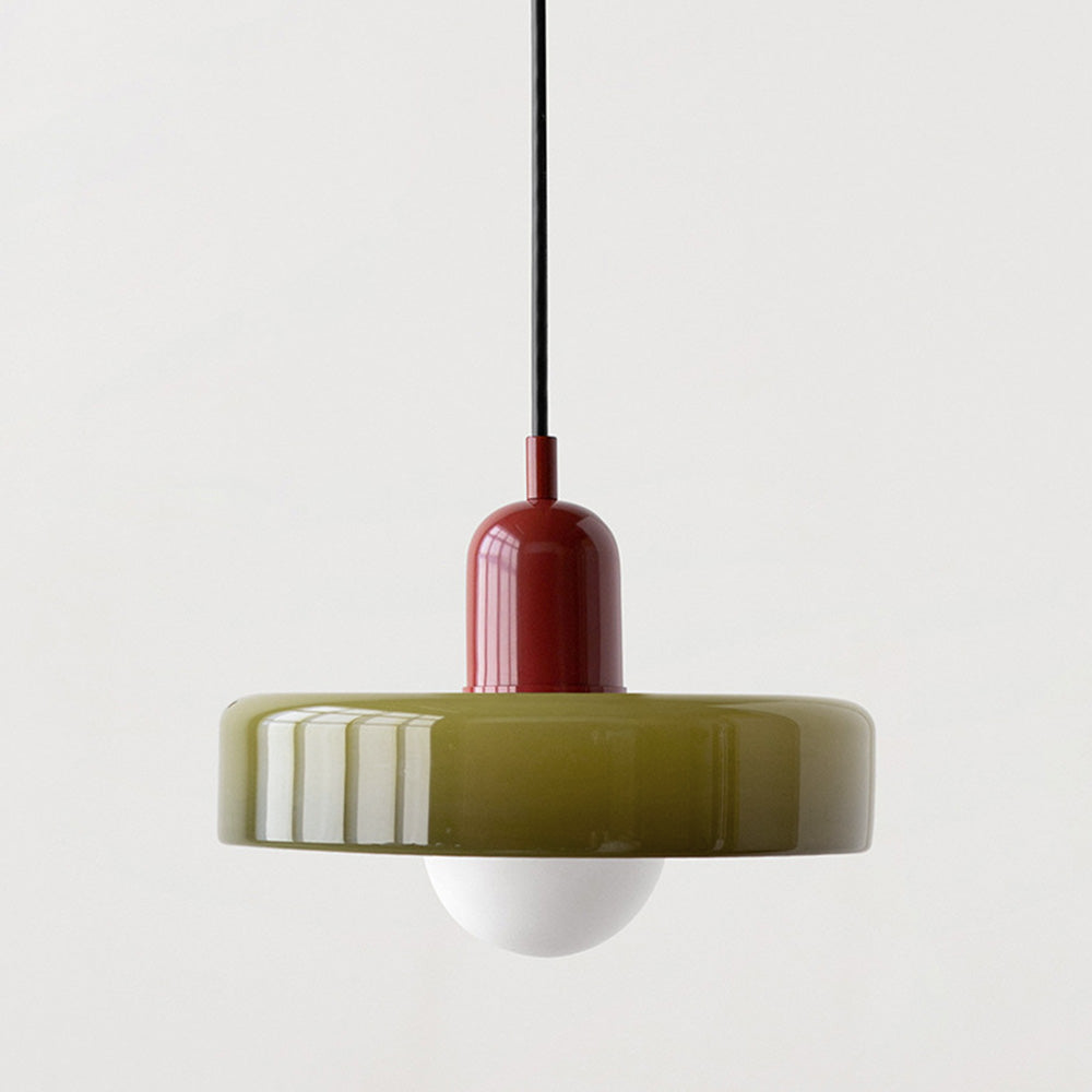 Variant image for Modern Glass Pendant Light Fixture for Kitchen Island - Adjustable Height Hanging Light for Home Decor-31