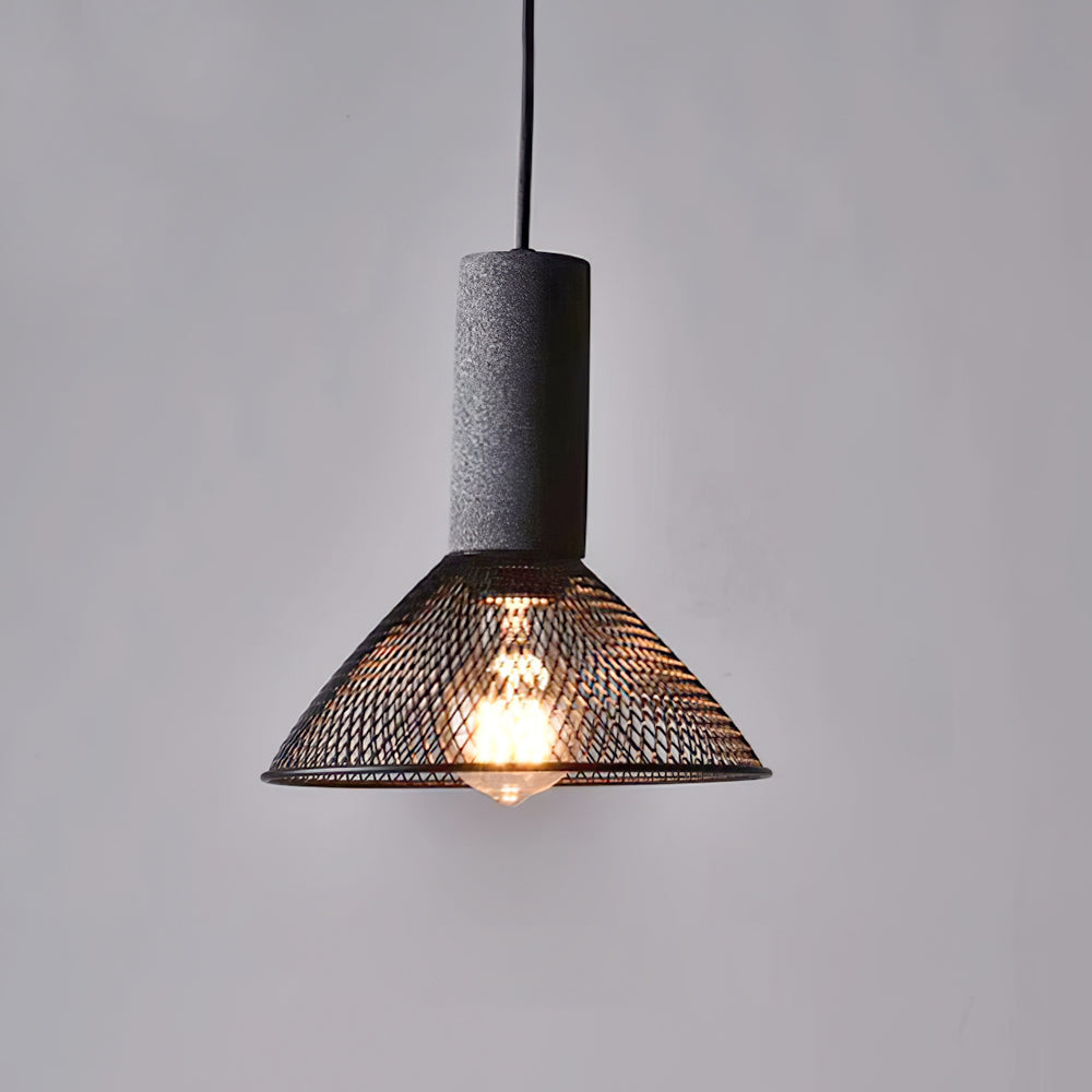 Variant image for Black Pendant Light for Kitchen Island – Adjustable Urban Concrete Lighting Fixture, Modern Design-5
