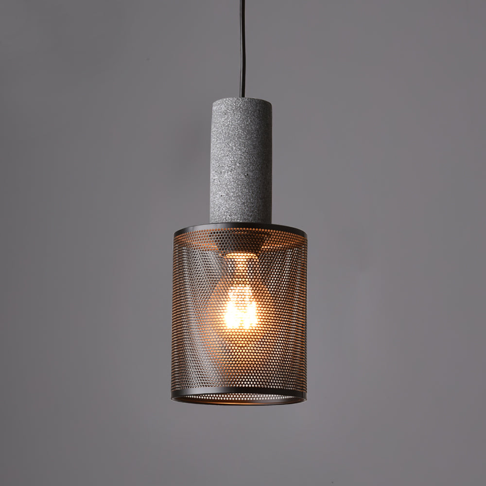 Variant image for Black Pendant Light for Kitchen Island – Adjustable Urban Concrete Lighting Fixture, Modern Design-3