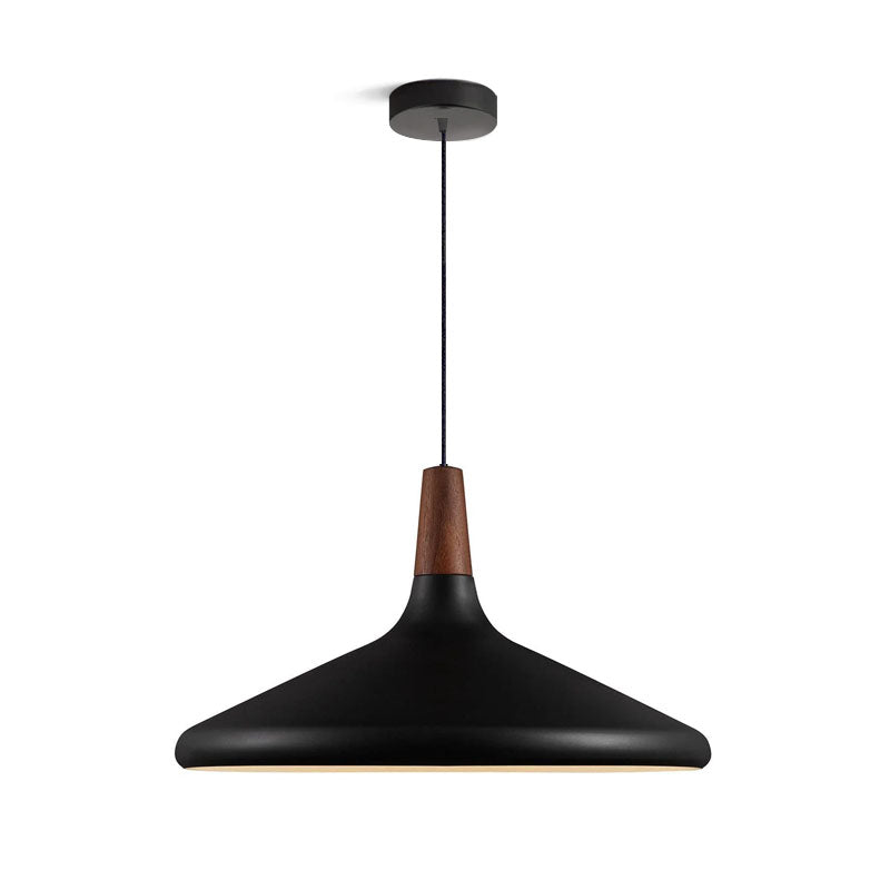 Variant image for Modern Black Pendant Light Fixture with Iron and Wood Design – Stylish Kitchen Pendant Lighting for Indoor Use-12