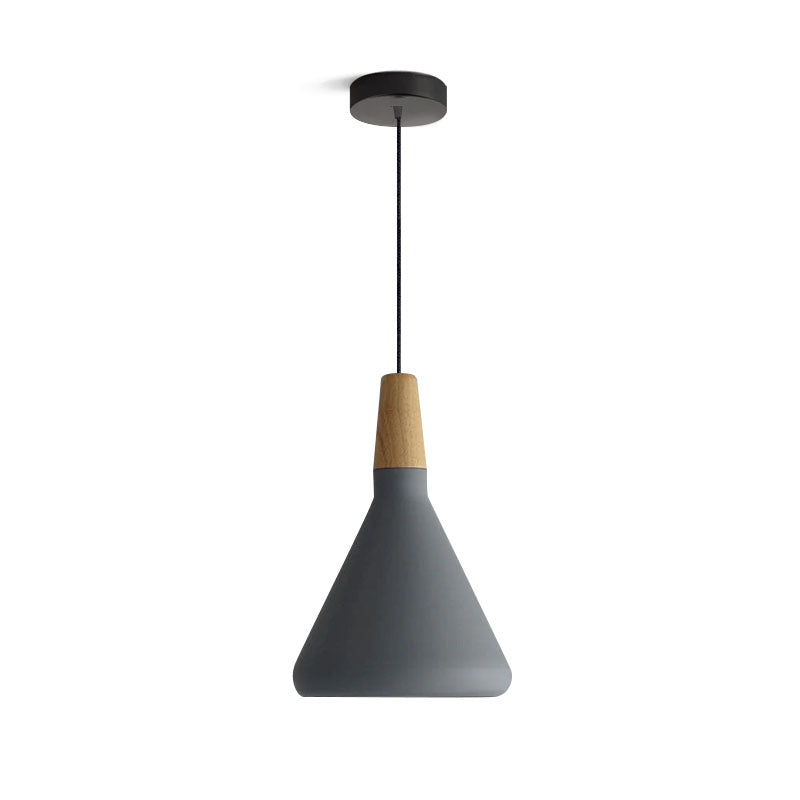 Variant image for Modern Black Pendant Light Fixture with Iron and Wood Design – Stylish Kitchen Pendant Lighting for Indoor Use-5