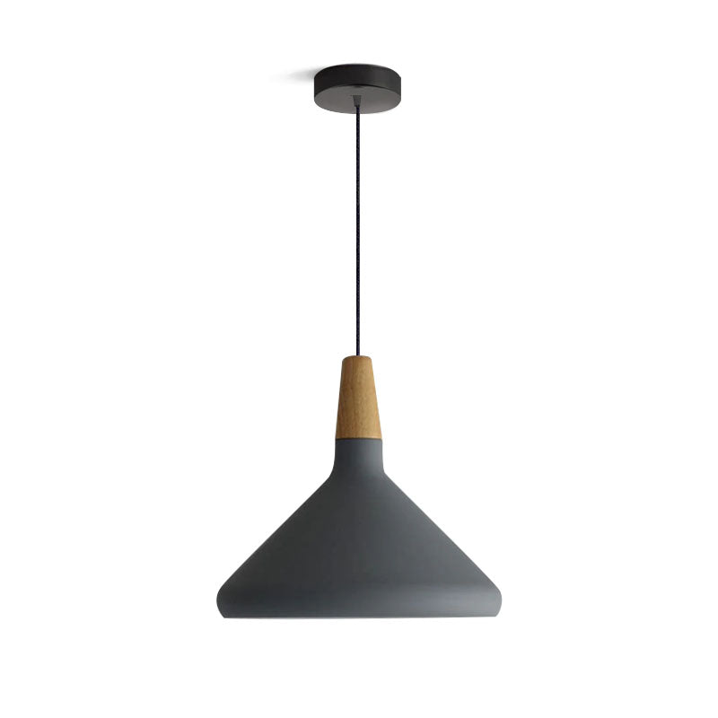 Variant image for Modern Black Pendant Light Fixture with Iron and Wood Design – Stylish Kitchen Pendant Lighting for Indoor Use-10