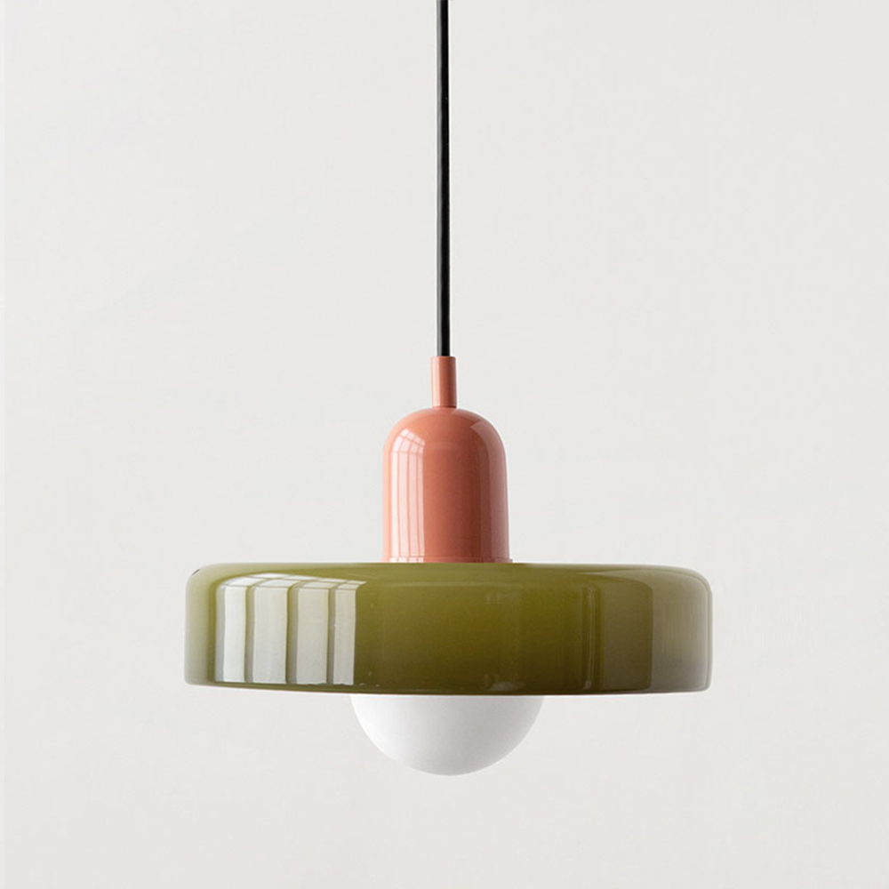 Variant image for Modern Glass Pendant Light Fixture for Kitchen Island - Adjustable Height Hanging Light for Home Decor-19