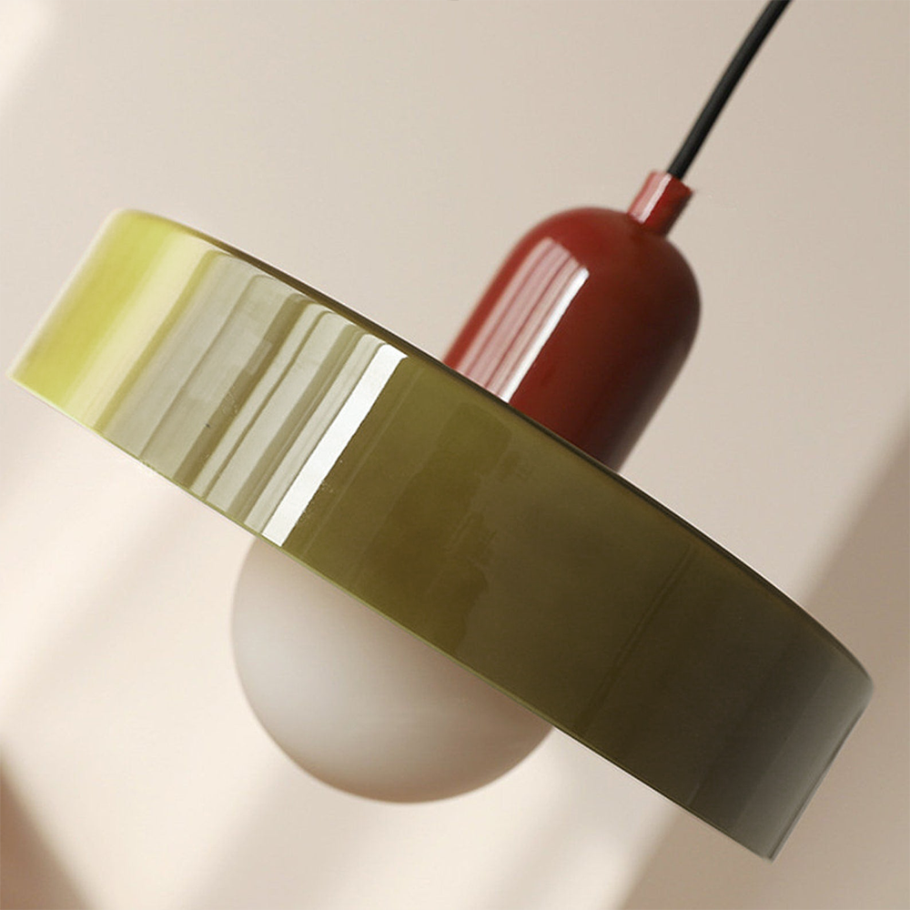 Modern Glass Pendant Light Fixture for Kitchen Island - Adjustable Height Hanging Light for Home Decor-4