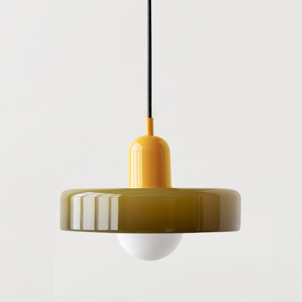 Variant image for Modern Glass Pendant Light Fixture for Kitchen Island - Adjustable Height Hanging Light for Home Decor-15